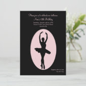 Invitation de Ballerina Center Stage (Debout devant)
