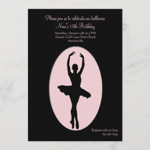 Invitation de Ballerina Center Stage