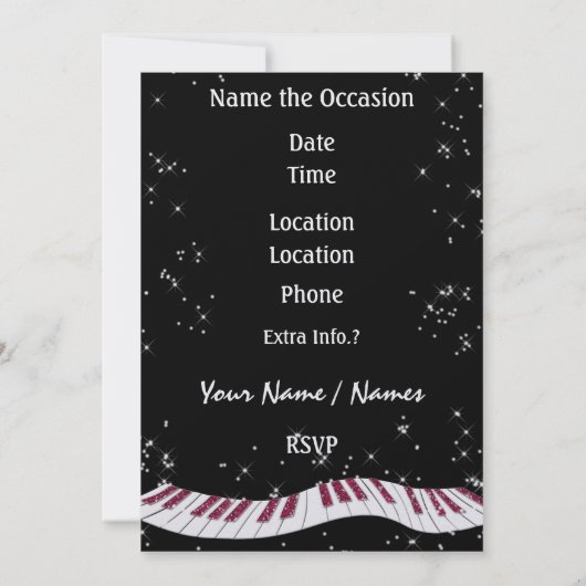 Invitation de Ballerina par SRF (Dos)