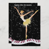 Invitation de Ballerina par SRF (Devant / Derrière)