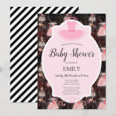 Invitation de ballerine éditable (Devant / Derrière)