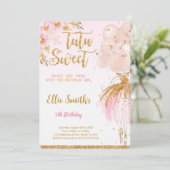 Invitation de ballerine modifiable (Debout devant)