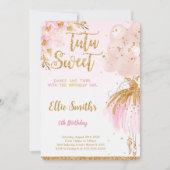 Invitation de ballerine modifiable (Devant)