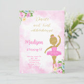 Invitation de Ballerine Rose (Debout devant)