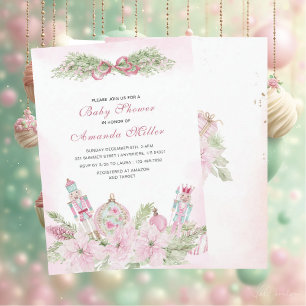 Invitation de ballet Casse-Noisette de Noël aquare