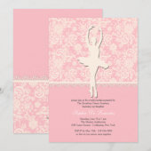 Invitation de ballet sur ses pointes (Devant / Derrière)