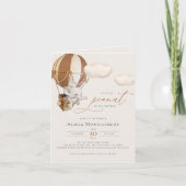 Invitation de ballon éléphant à air chaud (Devant)