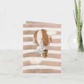 Invitation de ballon éléphant à air chaud (Dos)