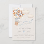 Invitation de ballon éléphant à air chaud (Devant)