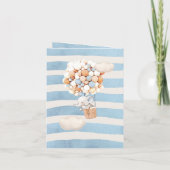 Invitation de ballon éléphant à air chaud (Dos)