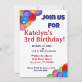 Invitation de ballons (Devant)