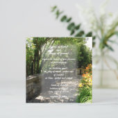 invitation de banc de jardin (Debout devant)