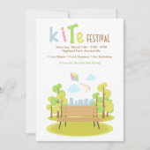 Invitation de banc de parc (Devant)