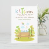 Invitation de banc de parc (Debout devant)