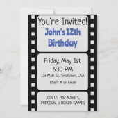 Invitation de bande de film de base (Devant)