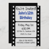 Invitation de bande de film de base (Devant / Derrière)