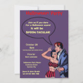 Invitation de bande dessinée d'Halloween (Dos)