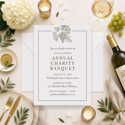 Invitation de banquet