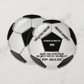 Invitation de banquet de récompenses du football (Devant / Derrière)