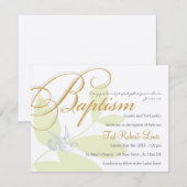 Invitation de baptême (Devant / Derrière)