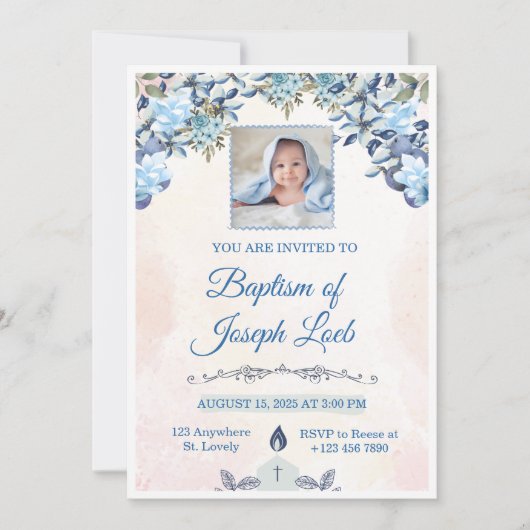 Invitation de baptême (Devant)