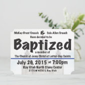 Invitation de baptême (Debout devant)