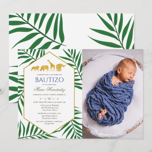 Invitation de baptême (Devant / Derrière)