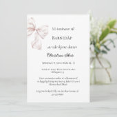 Invitation de baptême à la rose (Debout devant)