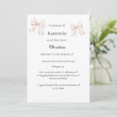 Invitation de baptême à la rose (Debout devant)