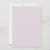 Invitation de baptême avec cadre floral pastel (Dos)
