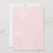 Invitation de baptême avec fleurs bleues et une cr (Dos)
