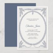 Invitation de baptême Chapelet de bénédiction (Devant / Derrière)