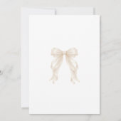 Invitation de baptême chrétien de fille perle avec (Dos)