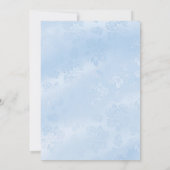 Invitation de baptême / Christening Blue Sparkle J (Dos)