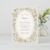 Invitation de baptême Cream (Debout devant)