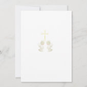 Invitation de baptême d'anges lumineux (Dos)