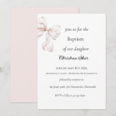 Invitation de baptême d'arc (Devant / Derrière)