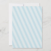 Invitation de Baptême de ballon à air chaud vers l (Dos)