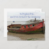 Invitation de baptême de bateau (Devant / Derrière)