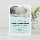 Invitation de baptême de bébé (Debout devant)