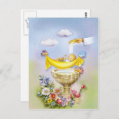 Invitation de baptême, de christième (Devant / Derrière)