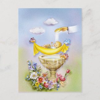 Invitation de baptême, de christième