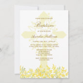 Invitation de baptême de la Sainte-Croix Mimosa ja (Devant)