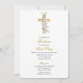 Invitation de baptême de la Sainte Croix pour garç (Devant)