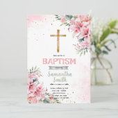 Invitation de baptême de Lily (Debout devant)