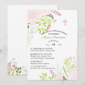 Invitation de baptême de Maria (Devant / Derrière)