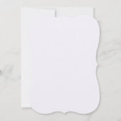 Invitation de baptême élégante en dentelle blanche (Dos)