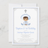 Invitation de baptême et d'anniversaire Charro arg (Devant)