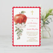 Invitation de baptême et de premier anniversaire A (Debout devant)