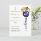 Invitation de Baptême et Premier Anniversaire (Debout devant)